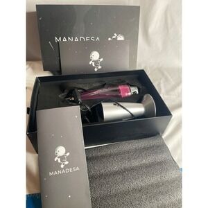 Manadesa Rocket Lava Lamp Silver Pink Space Astronaut Theme Motion Light NIB